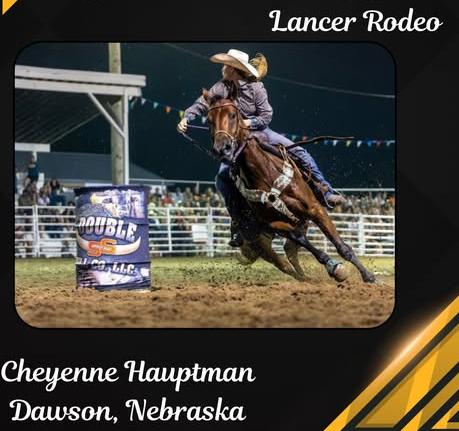 Eastern Wyoming College Rodeo Welcomes Cheyenne Hauptman to Lancer Rodeo Team