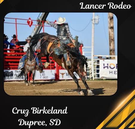 Eastern Wyoming College Rodeo Welcomes Cruz Birkeland to Lancer Rodeo Team