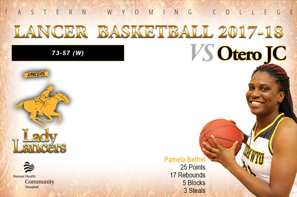 EWC Lady Lancers Basketball Team vs. Otero Junior College Basketball Team